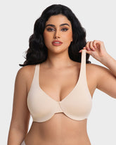 Underwire Adjustable Deep V-neck Bra